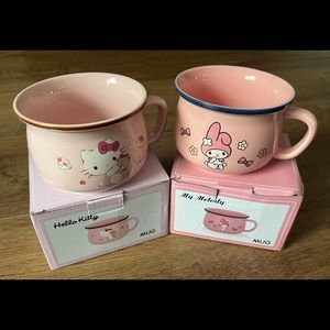 HELLO KITTY or MY MELODY-NWT Pink Ceramic Mug